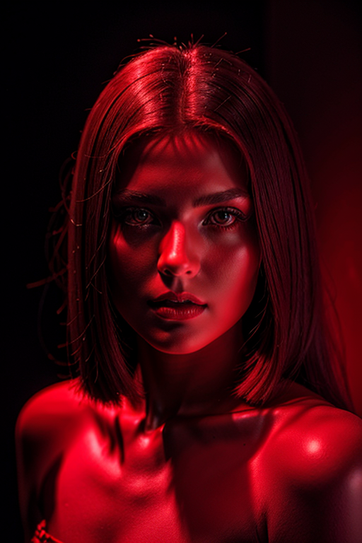 red eyes pic girl aesthetic